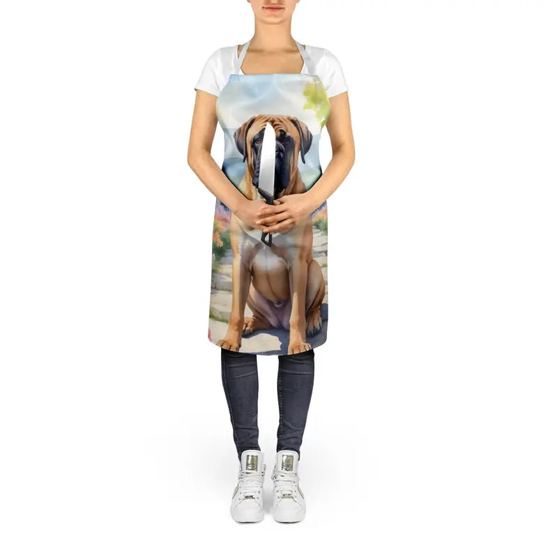 Bullmastiff Spring Path Apron Caroline's Treasures