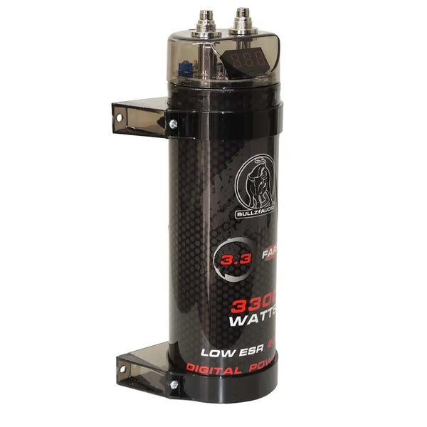 Bullz Audio 3.3 Farad Capacitor With Digital Voltage Display Xscorpion