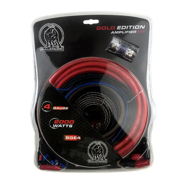 Bullz Audio 4 Gauge Amplifier Wiring Kit - 2000 Watts Xscorpion