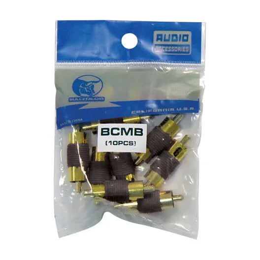 Bullz Audio Male To Male Rca Couplers Black (10-pieces) Xscorpion