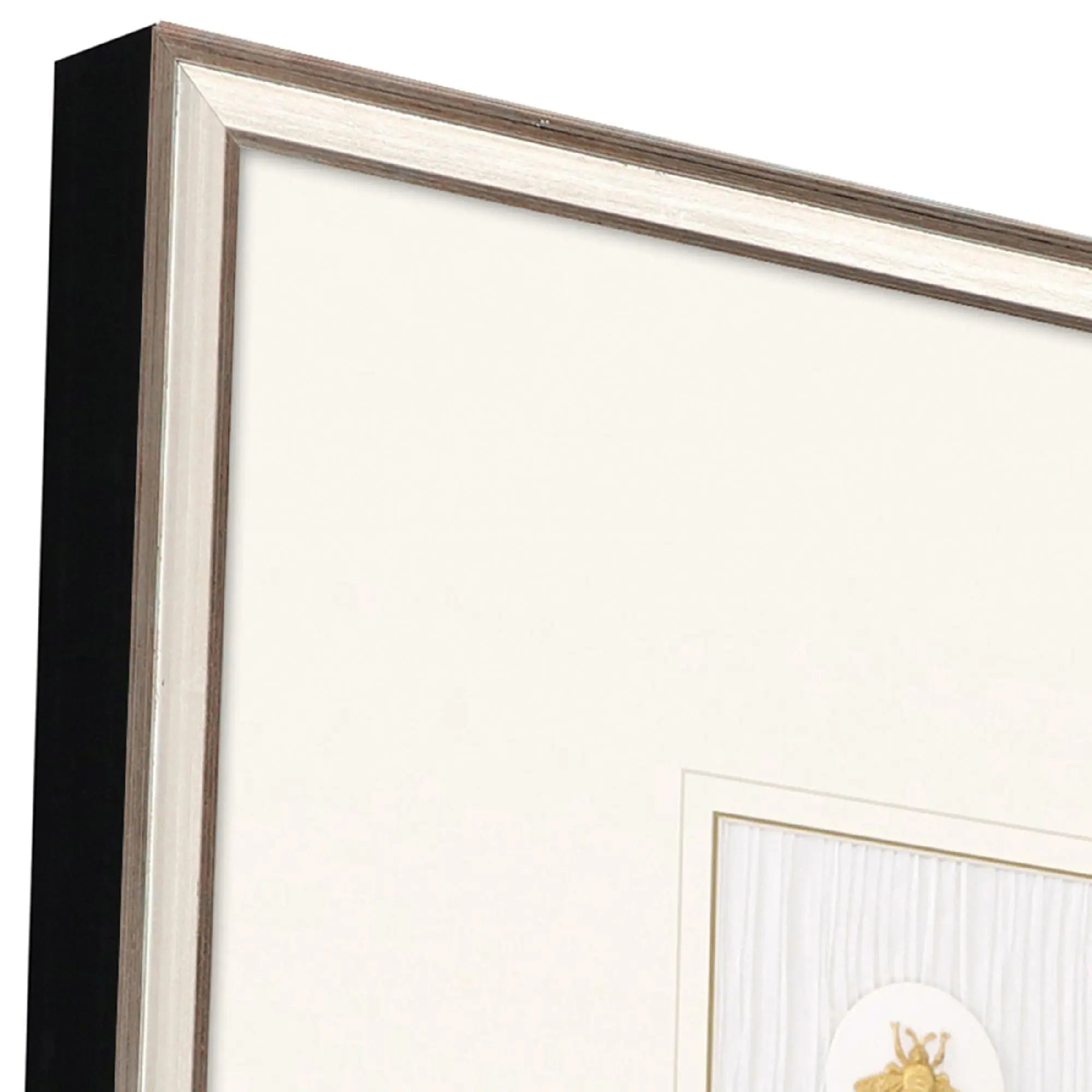 Bumblebee Intaglio Silver Framed Wall Art Homeroots Home Decor