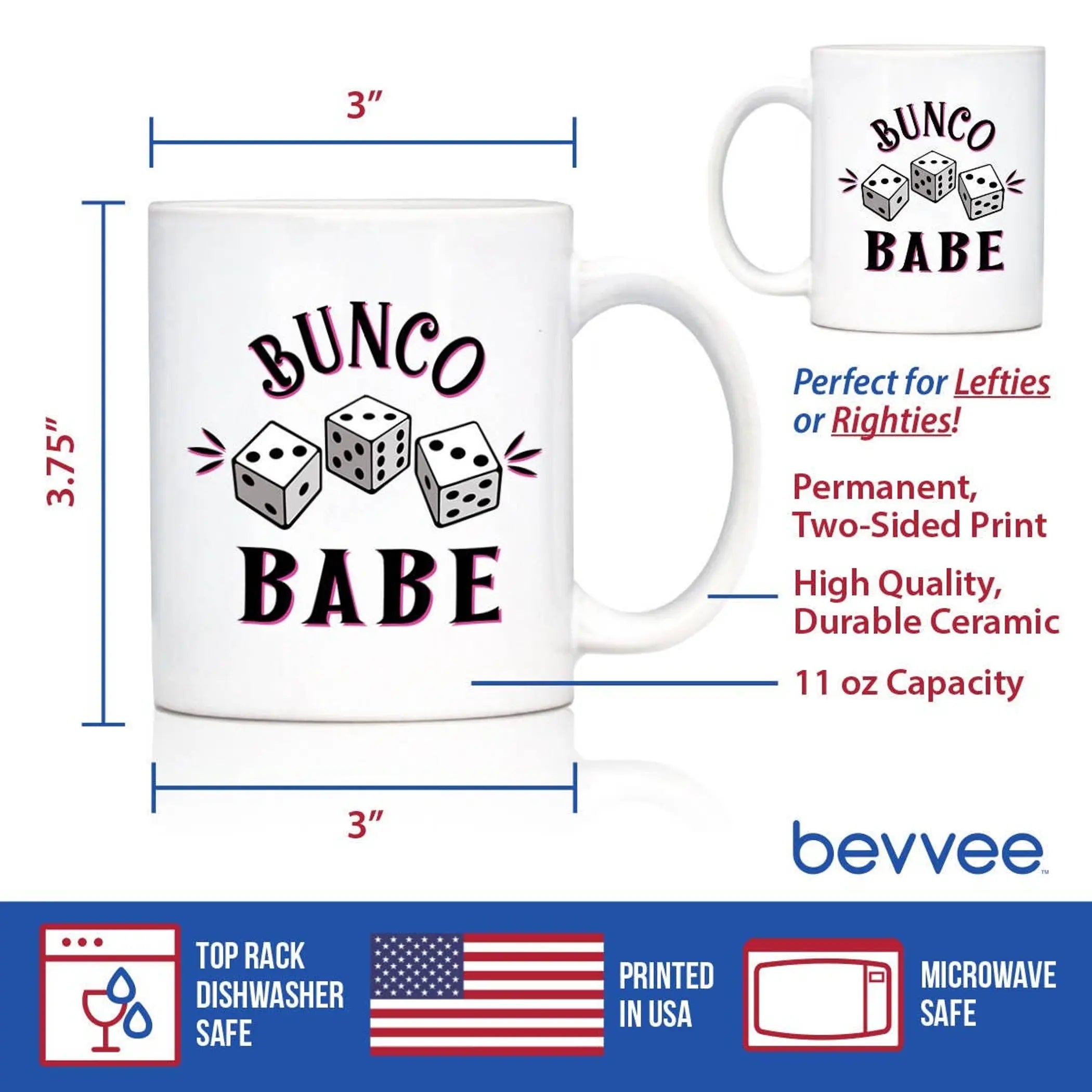 Bunco Babe Coffee Mug - Bunco Gifts and Decor Bevvee