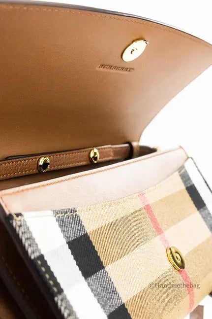 Burberry Henley Coca House Check Derby Convertible Wallet Crossbody JV Deals