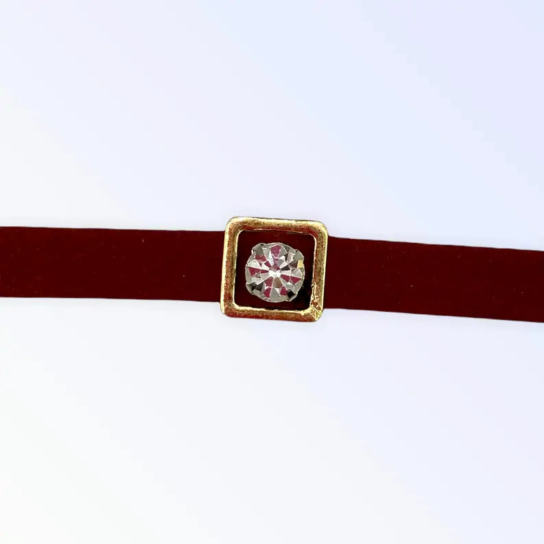 Burgundy Buckle Necklace Bark Fifth Avenue