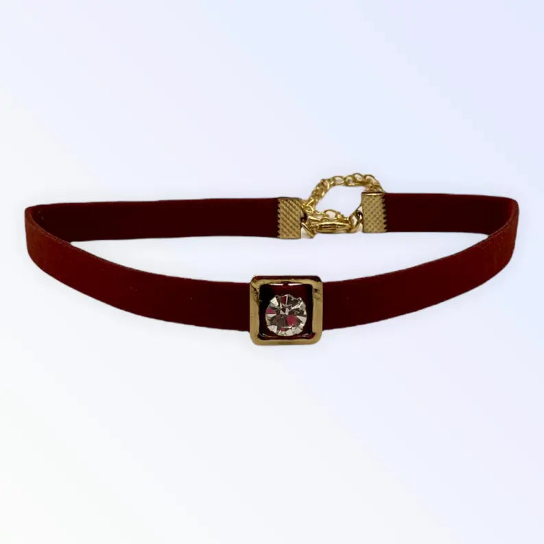 Burgundy Buckle Necklace Bark Fifth Avenue
