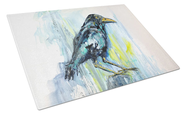 Burnt Corn Crow Glass Cutting Board Caroline's Treasures