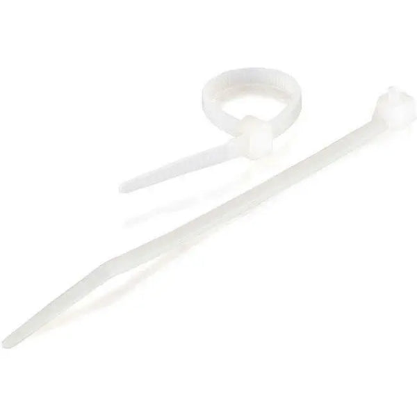 C2G 6in Cable Ties - White - 100pk C2G