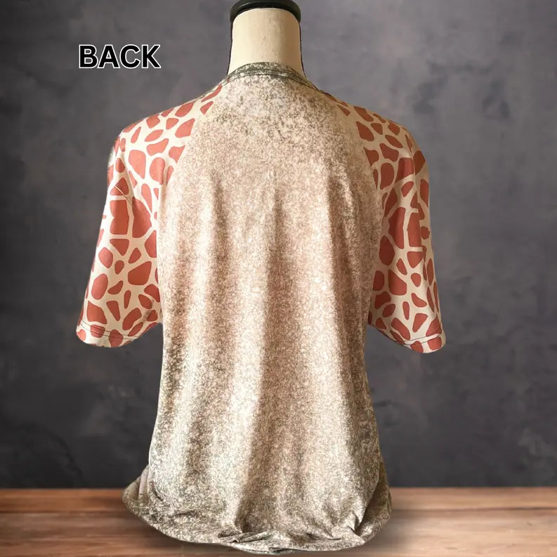 COOL MOM | Animal Print Sleeves T-Shirt Rebelle Tree