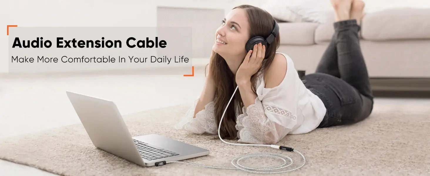 CableCreation Headphone Extension Cable, 90 Degree TRRS 3.5mm Male to Female Audio Extension Cable 4-Conductors Microphone GreatEagleInc