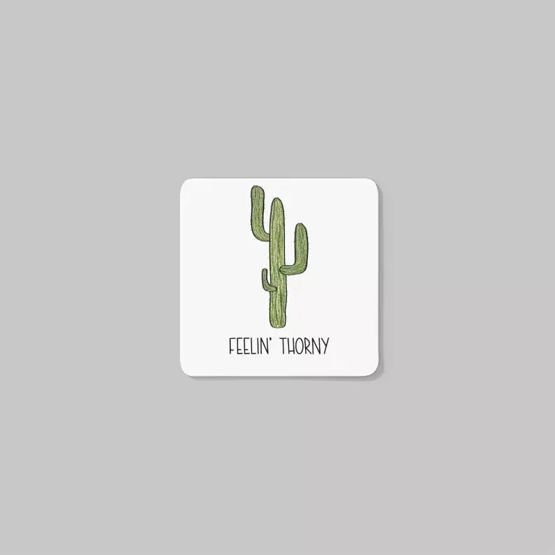 Cactus Coaster Set (4 Pieces) Black Cat Bazaar