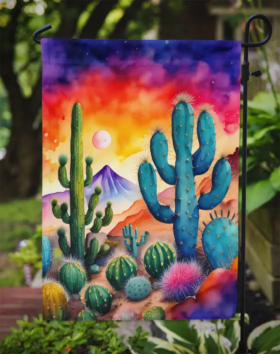 Cactus in Color Garden Flag Caroline's Treasures