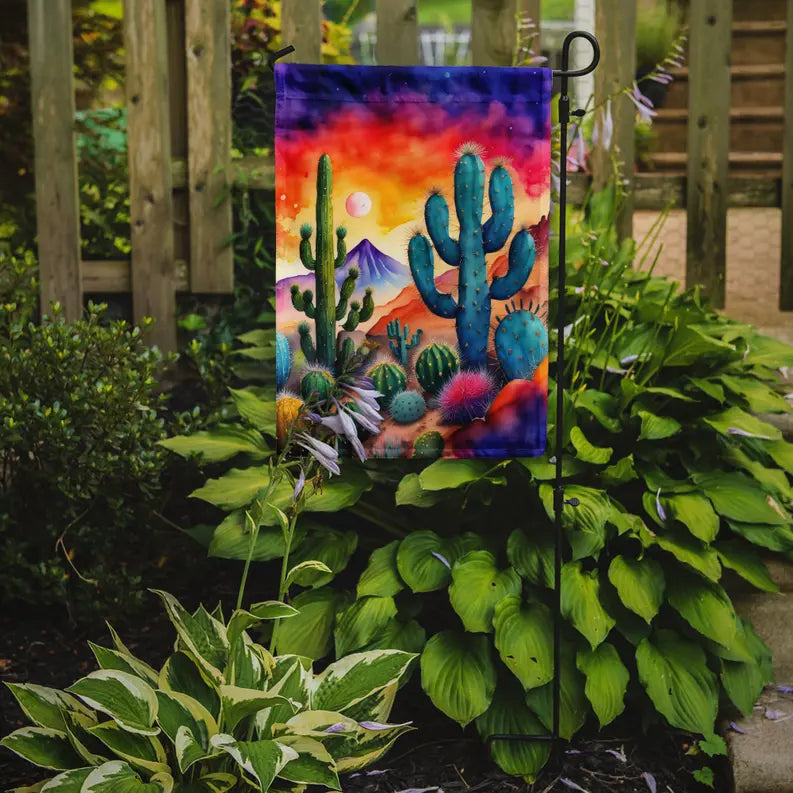 Cactus in Color Garden Flag Caroline's Treasures