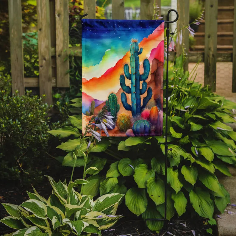 Cactus in Color Garden Flag Caroline's Treasures