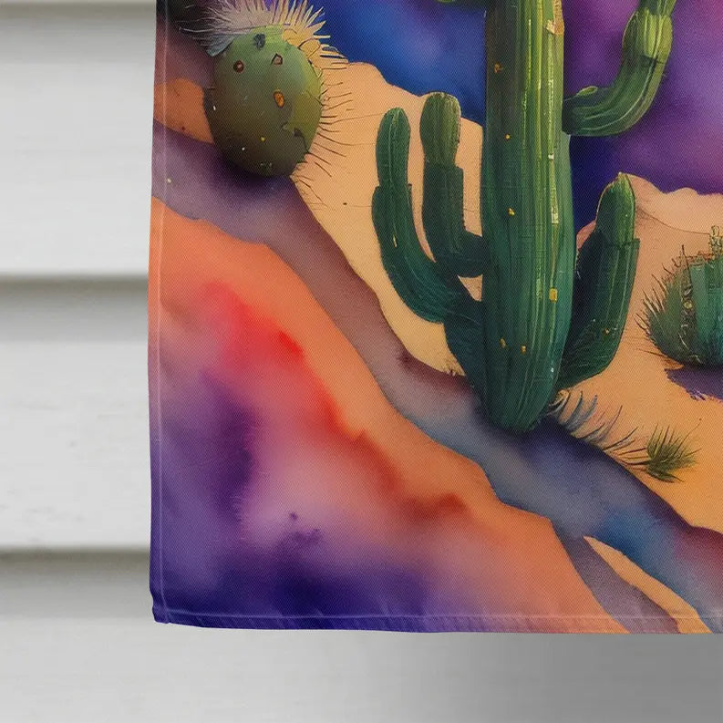 Cactus in Color House Flag Caroline's Treasures