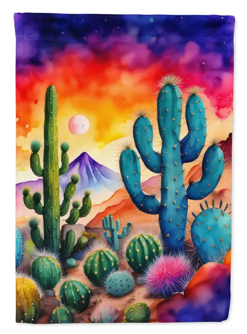 Cactus in Color House Flag Caroline's Treasures