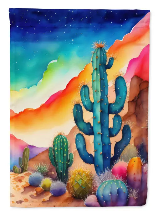 Cactus in Color House Flag Caroline's Treasures