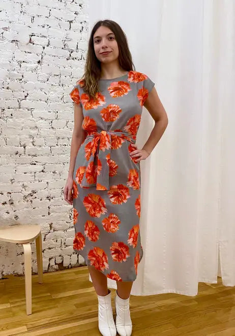 Caftan in Cotton Crepe India & Purry
