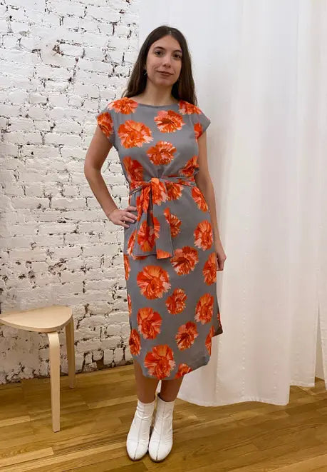 Caftan in Cotton Crepe India & Purry