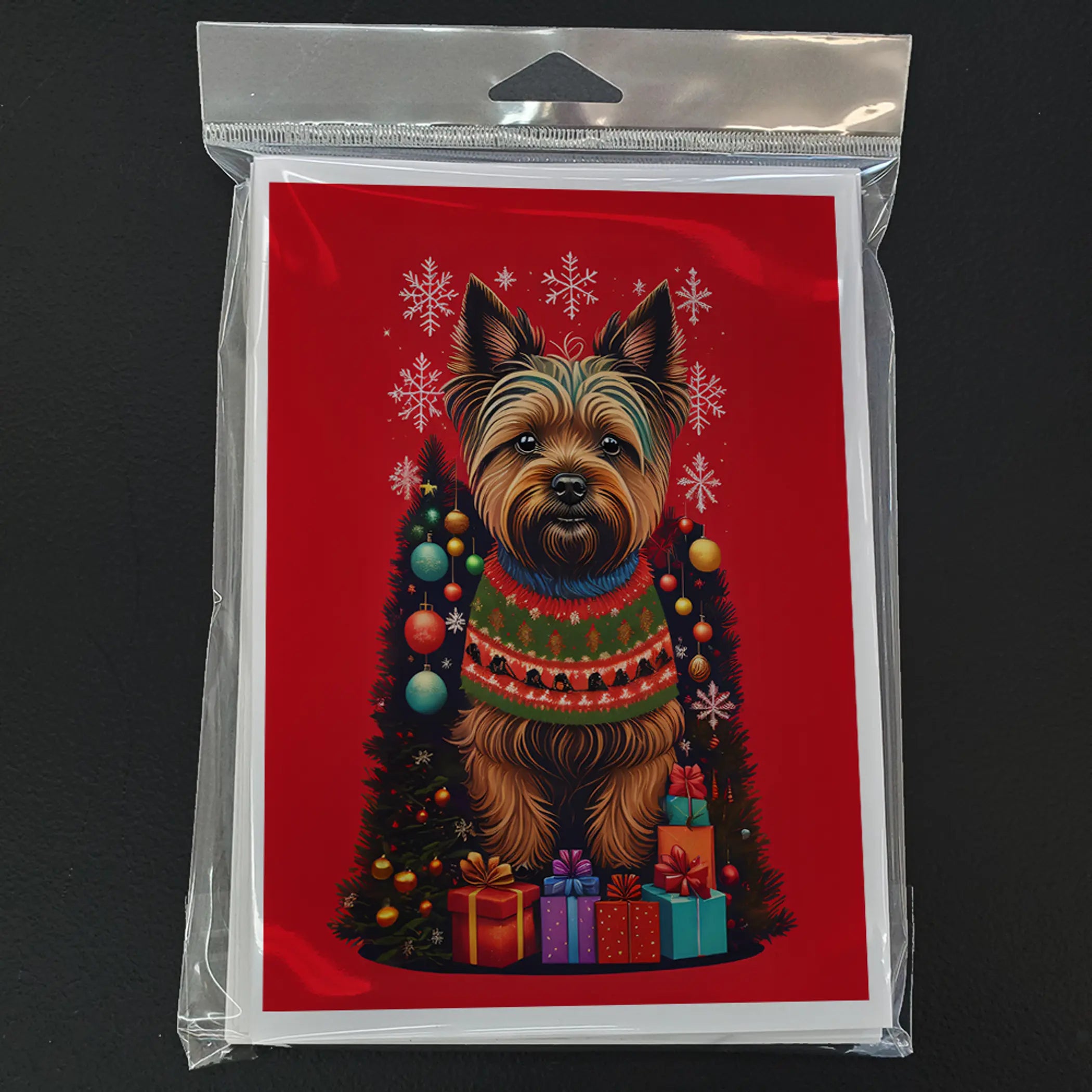 Cairn Terrier Holiday Christmas Greeting Cards Pack of 8 Caroline's Treasures