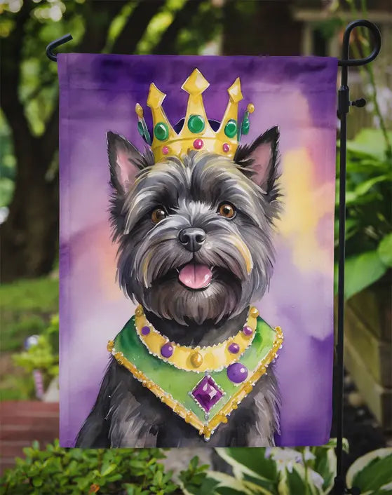 Cairn Terrier King of Mardi Gras Garden Flag Caroline's Treasures