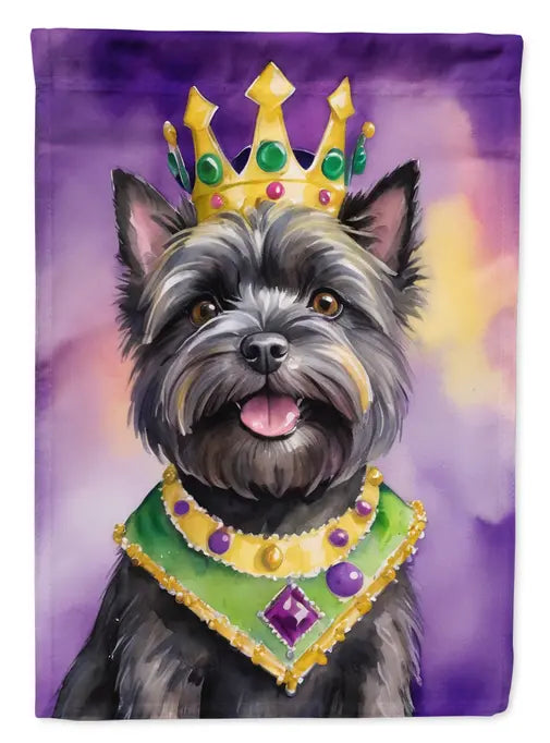 Cairn Terrier King of Mardi Gras Garden Flag Caroline's Treasures
