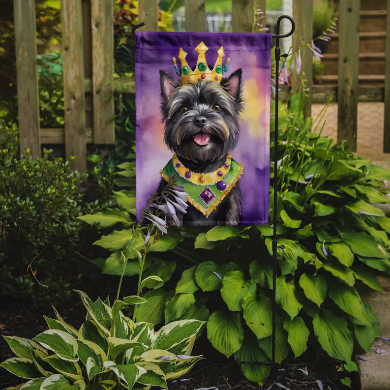 Cairn Terrier King of Mardi Gras Garden Flag Caroline's Treasures