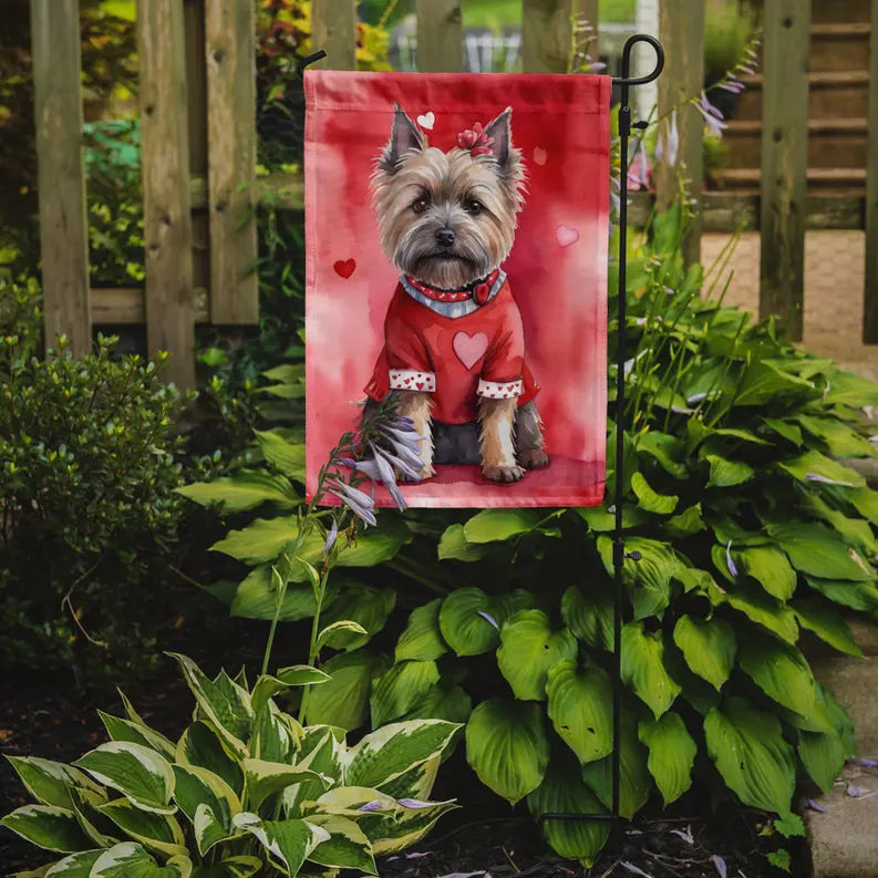 Cairn Terrier My Valentine Garden Flag Caroline's Treasures