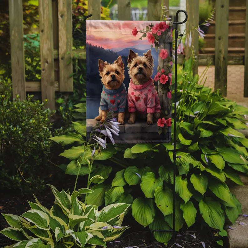 Cairn Terrier Two Hearts Garden Flag Caroline's Treasures