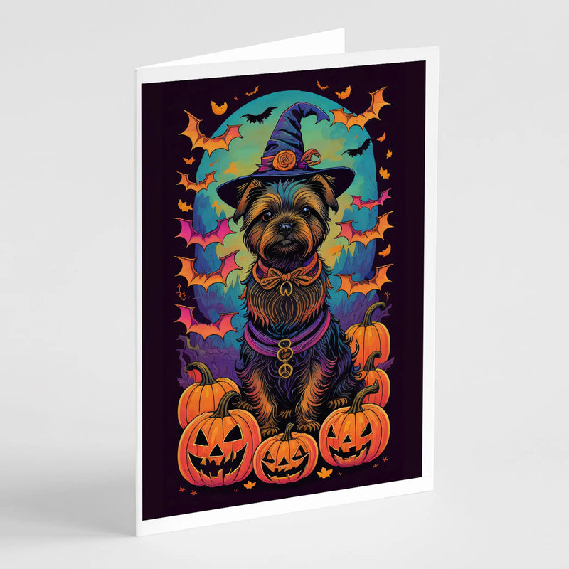 Cairn Terrier Witchy Halloween Greeting Cards Pack of 8 Caroline's Treasures