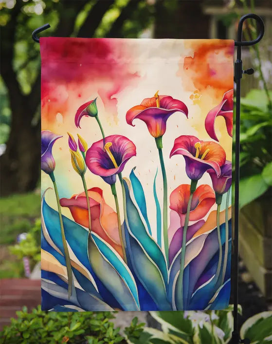 Calla Lilies in Color Garden Flag Caroline's Treasures