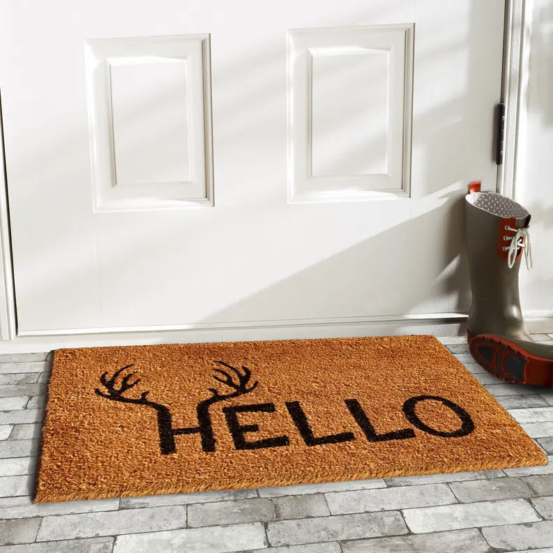 Calloway Mills Antler Hello Doormat Calloway Mills