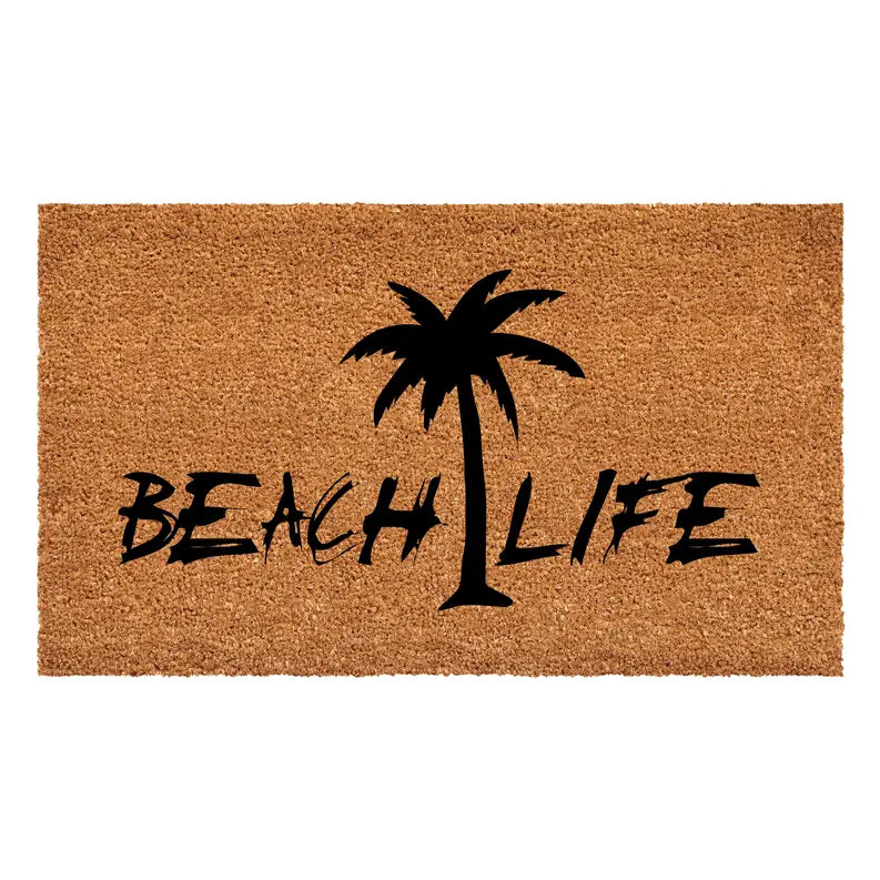 Calloway Mills Beach Life Palm Tree Doormat Calloway Mills