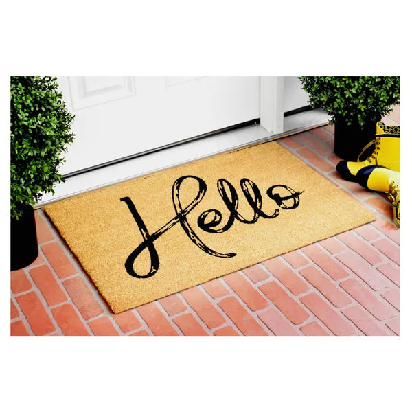 Calloway Mills Canty Hello Natural Doormat Calloway Mills