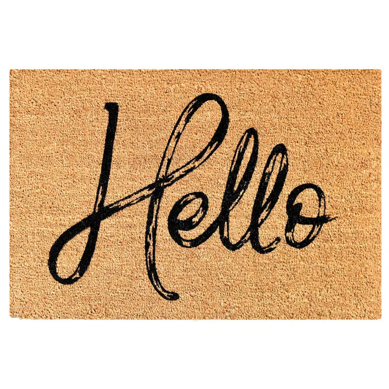 Calloway Mills Canty Hello Natural Doormat Calloway Mills
