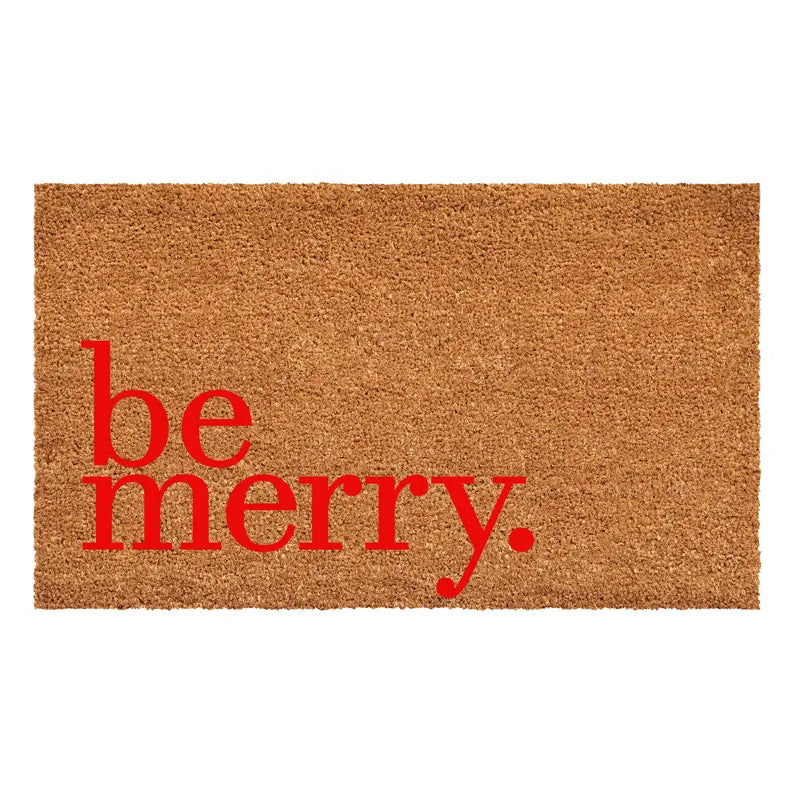 Calloway Mills Christmas Be Merry Red Doormat Calloway Mills