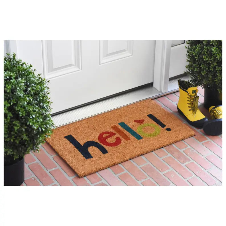 Calloway Mills Colorful Hello Doormat Calloway Mills