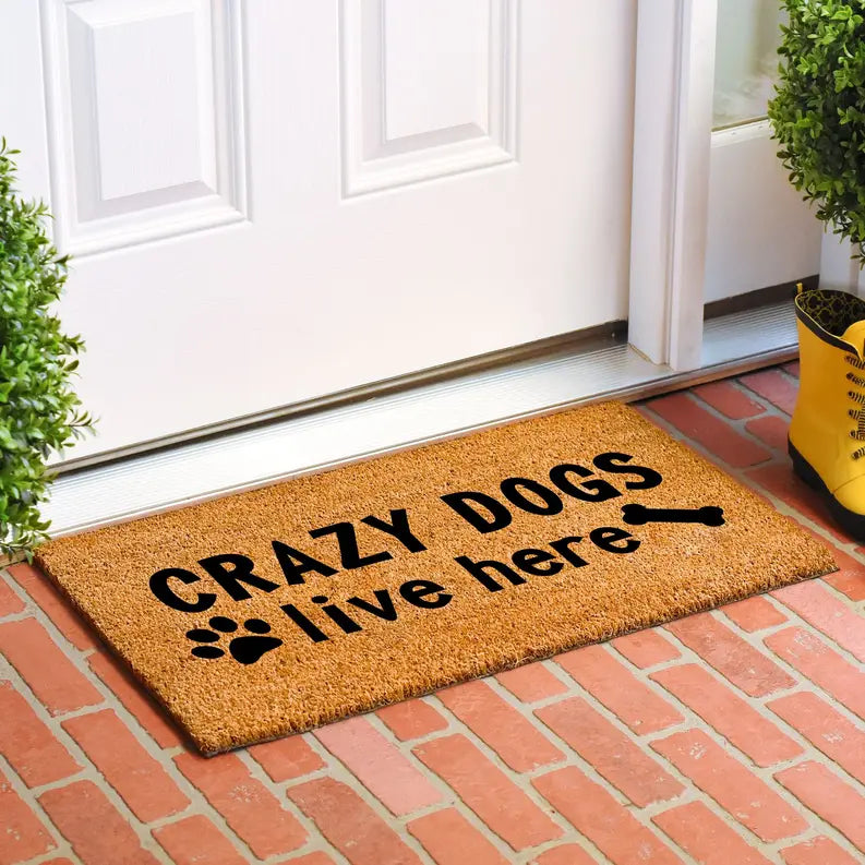 Calloway Mills Crazy Dogs Live Here Doormat Calloway Mills