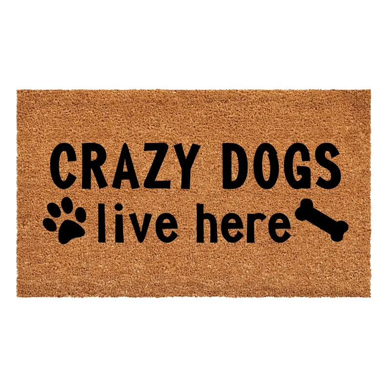 Calloway Mills Crazy Dogs Live Here Doormat Calloway Mills