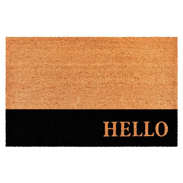Calloway Mills Hello Black Stripe Doormat Calloway Mills