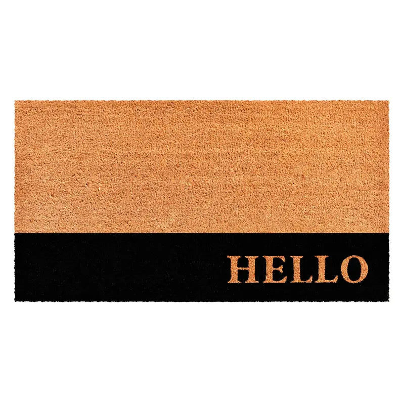 Calloway Mills Hello Black Stripe Doormat Calloway Mills