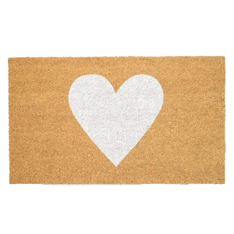 Calloway Mills White Heart Doormat Calloway Mills