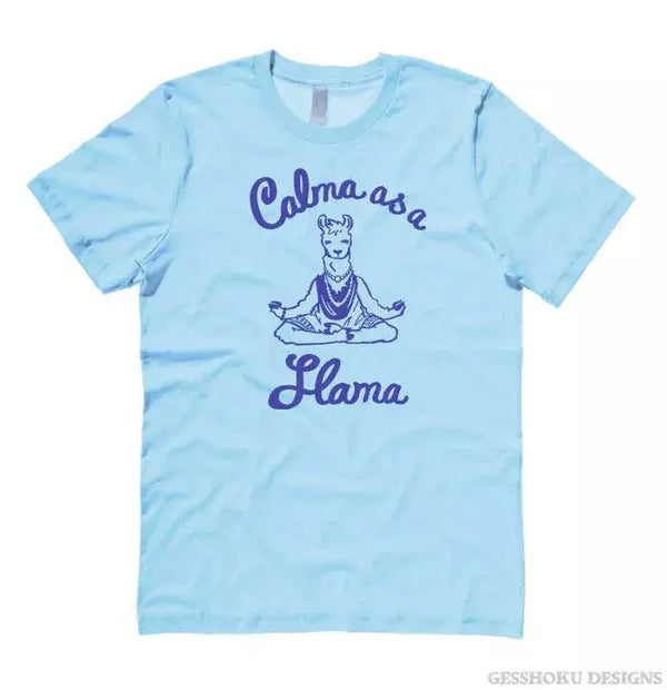 Calma as a Llama Yoga Unisex T-shirt Gesshoku Designs