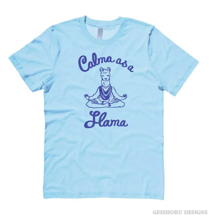 Calma as a Llama Yoga Unisex T-shirt Gesshoku Designs