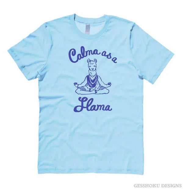 Calma as a Llama Yoga Unisex T-shirt Gesshoku Designs