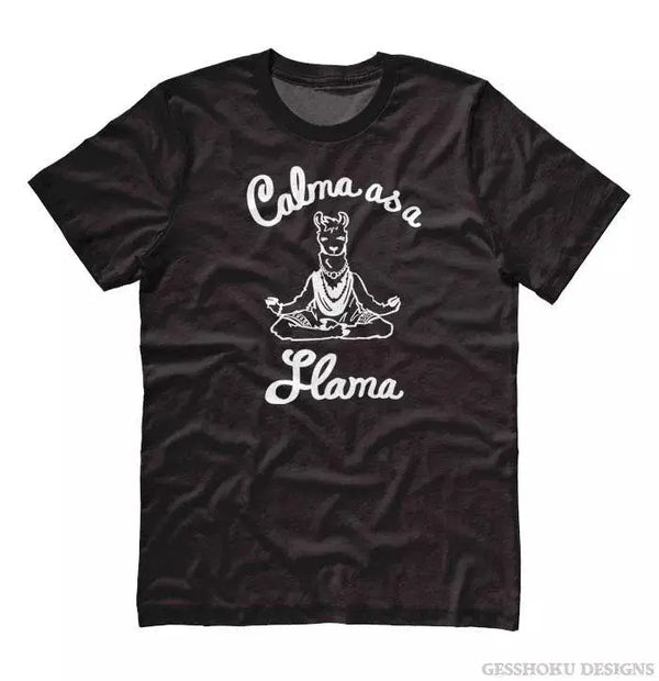 Calma as a Llama Yoga Unisex T-shirt Gesshoku Designs