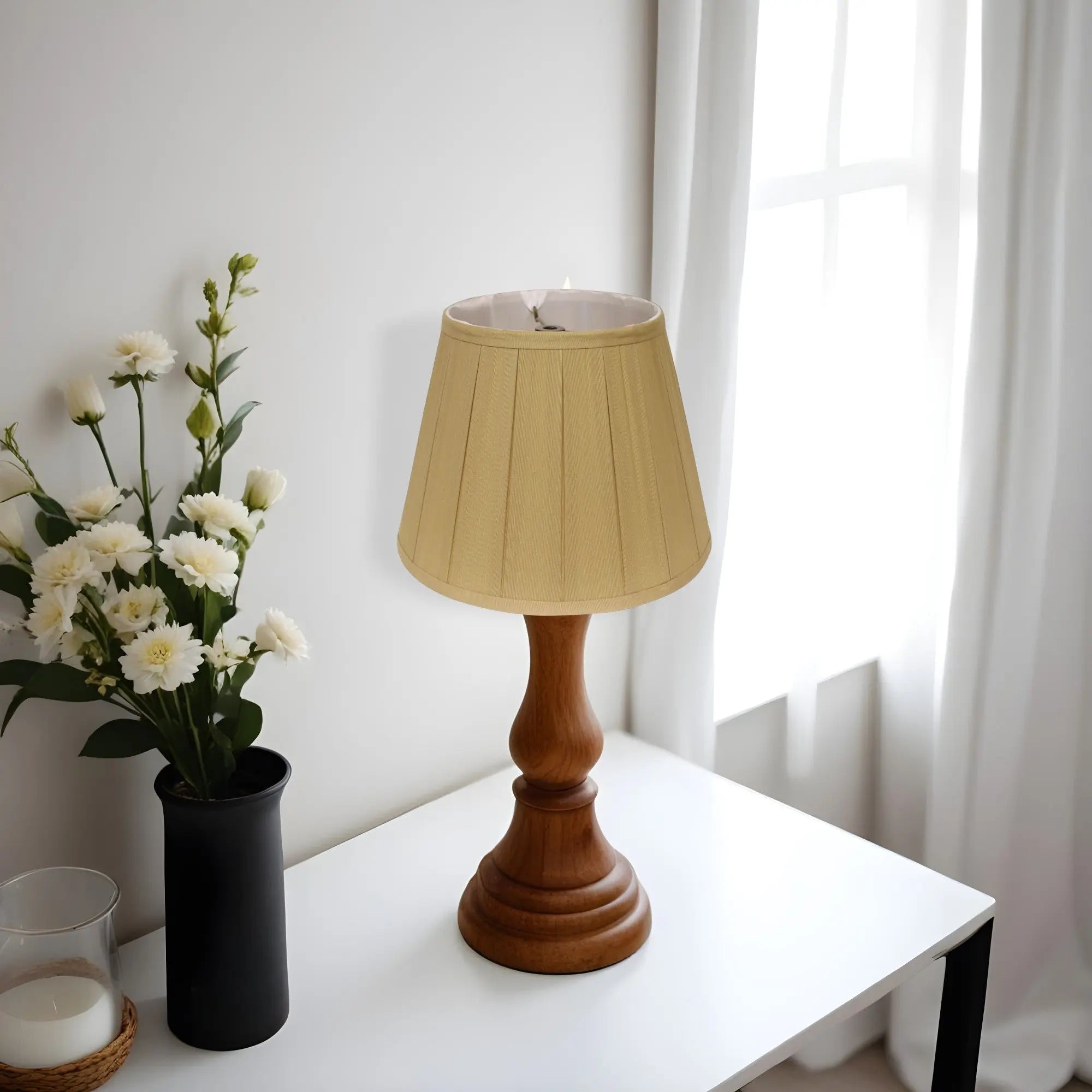 Camel Shantung Silk Empire Lamp Shade Homeroots Lighting