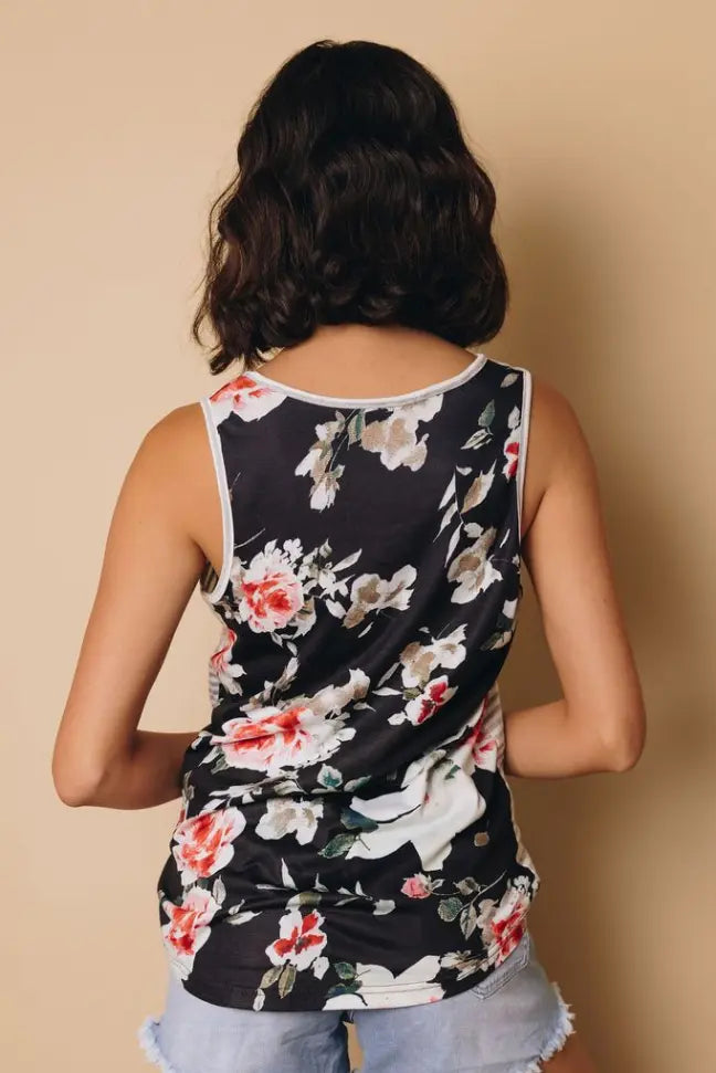 Candie Patterned Tank Stay Warm in Style