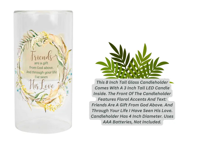 Candleholder Friends Are A Gift 8in Dicksons Inc