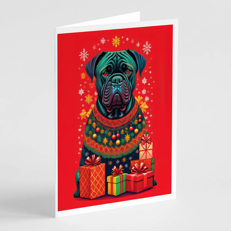 Cane Corso Holiday Christmas Greeting Cards Pack of 8 Caroline's Treasures