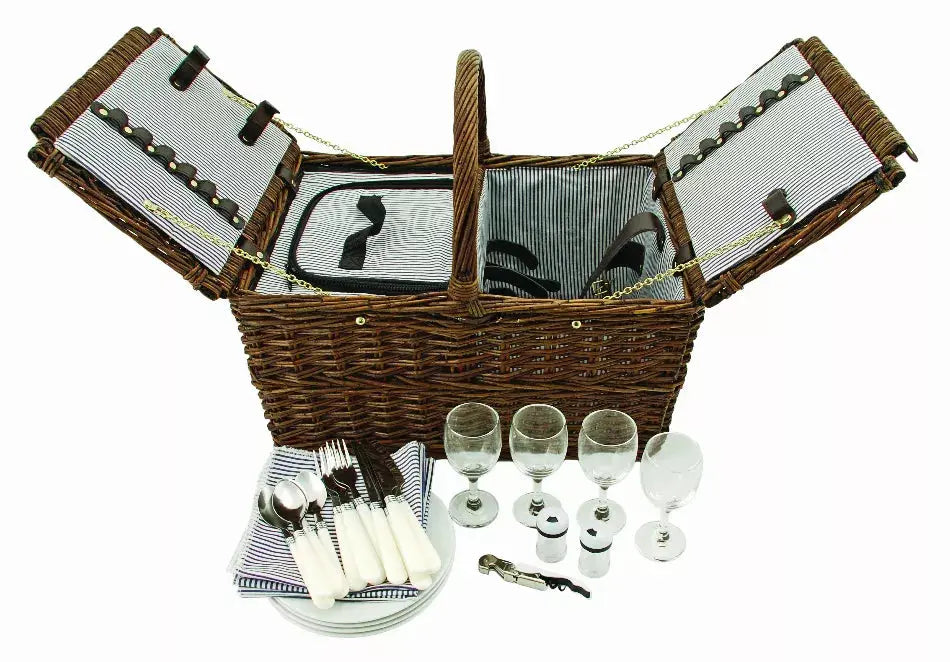Cape Cod Wicker Picnic Basket By Twine True Brands